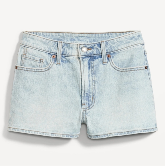 🔹High-Waisted OG Straight Super-Short Jean Shorts for Women -- 1.5-inch inseam - Picture 3 of 4